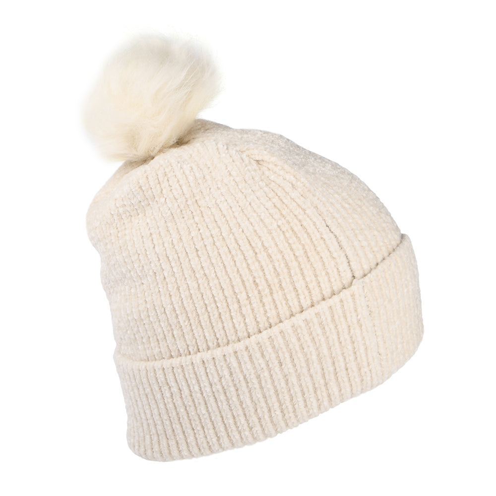 Bonnet à Pompon Femme MLB Chenille Bobble L.A. Dodgers crème NEW ERA