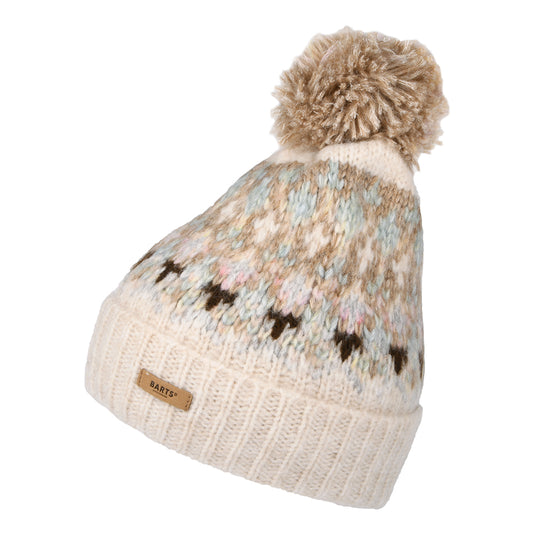 Bonnet à Pompon Recyclé Renaa crème-multi BARTS