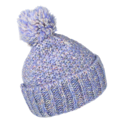 Bonnet à Pompon Grosse Maille Aitane violet BARTS
