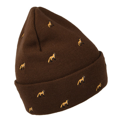 Bonnet à Revers Renards Vinson marron foncé BARTS