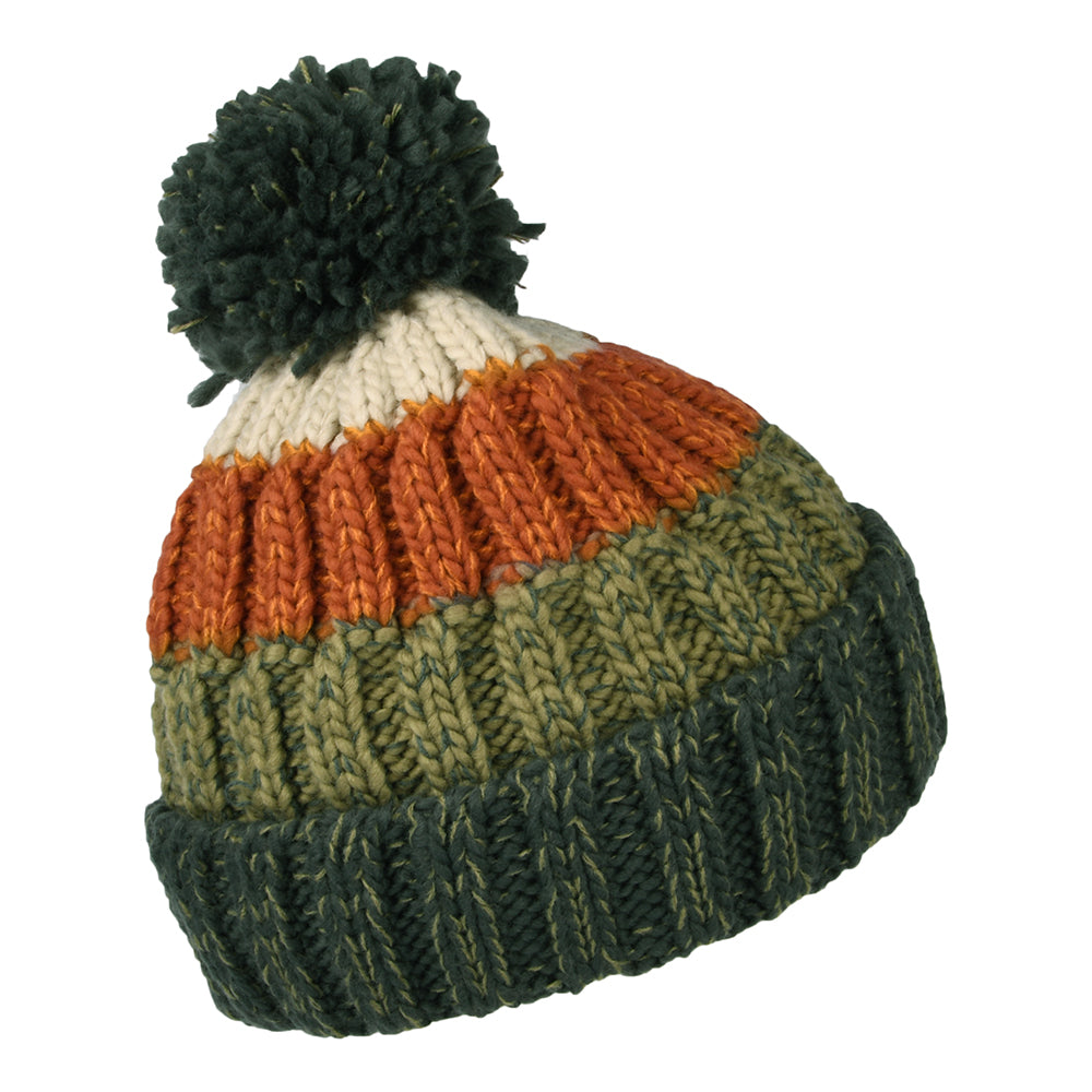 Bonnet à Pompon Wilhelm vert militaire-multi BARTS