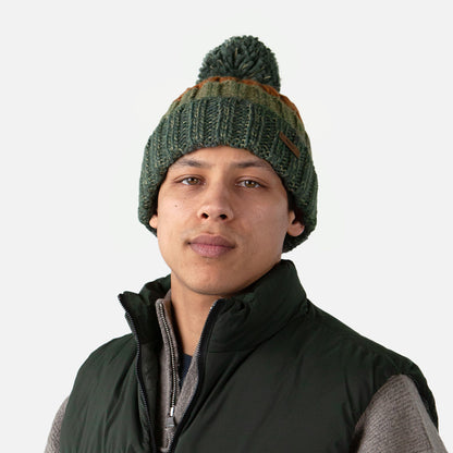 Bonnet à Pompon Wilhelm vert militaire-multi BARTS