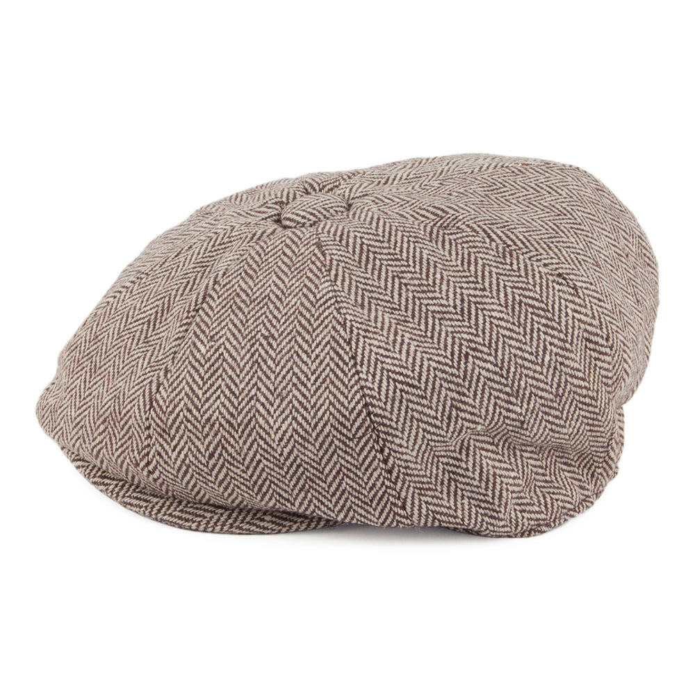 Casquette Gavroche Bébé à Chevrons marron JAXON & JAMES