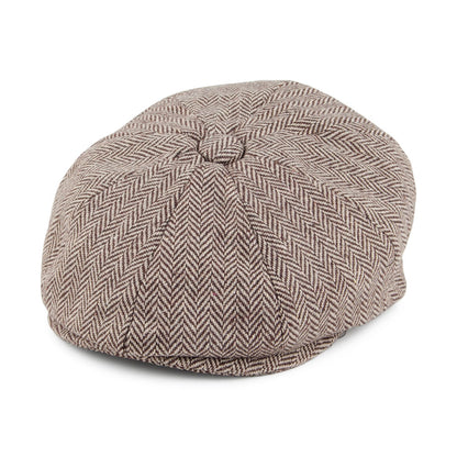 Casquette Gavroche Bébé à Chevrons marron JAXON & JAMES