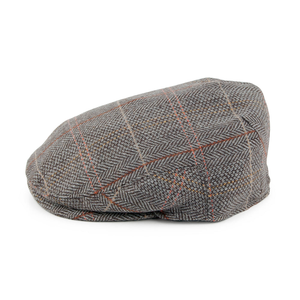 Casquette Plate Bébé en Tweed marron-gris JAXON & JAMES
