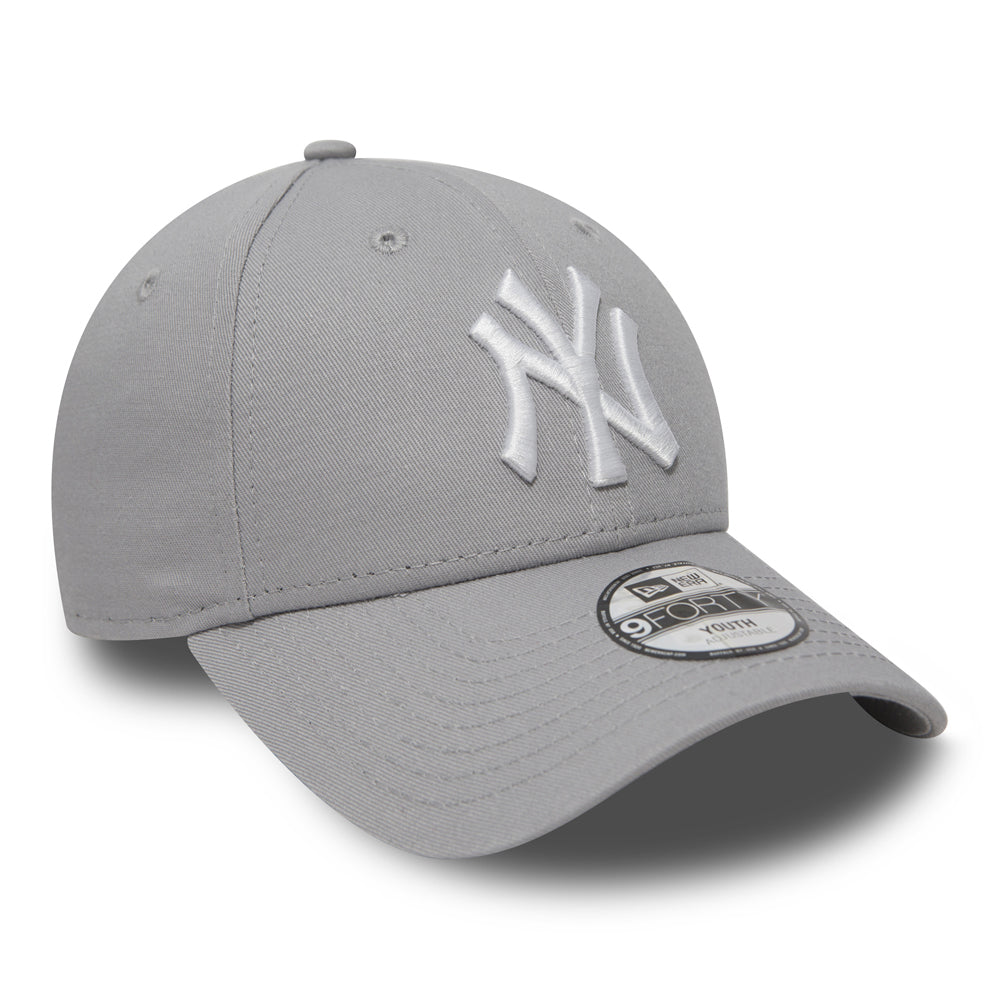 Casquette Enfant 9FORTY MLB League Essential New York Yankees gris NEW ERA