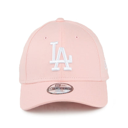 Casquette Enfant 9FORTY MLB League Essential L.A. Dodgers rose clair NEW ERA