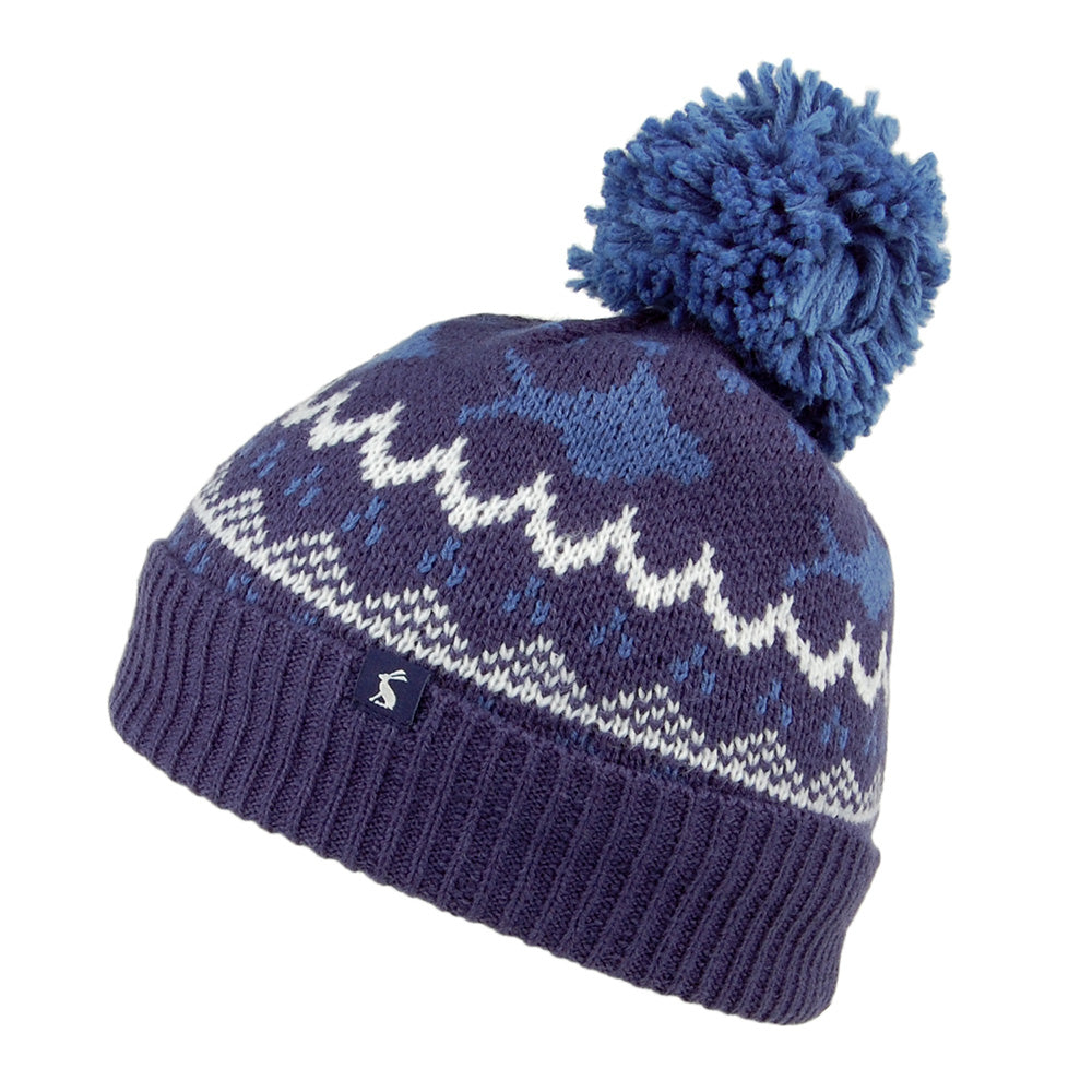 Bonnet à Pompon Enfant Toasty Shark bleu marine JOULES