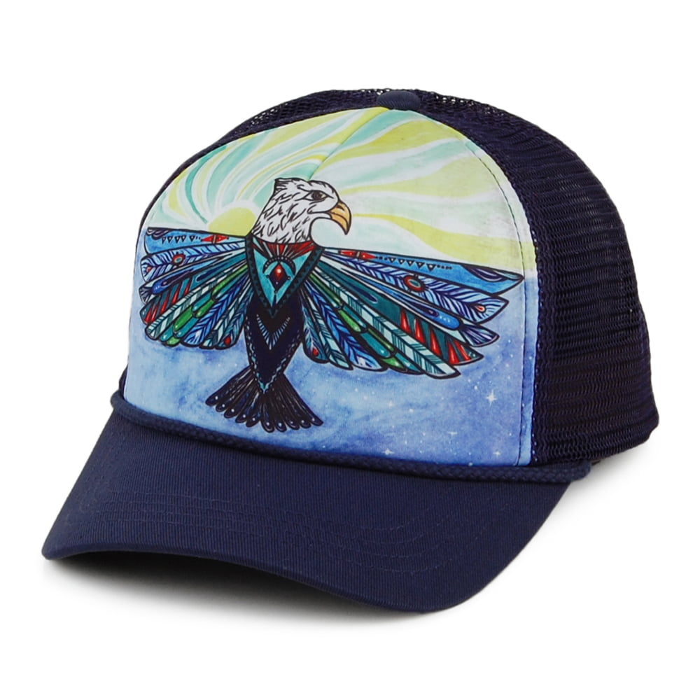 Casquette Trucker Artist Series Soaring Eagle bleu marine mélangé SUNDAY AFTERNOONS