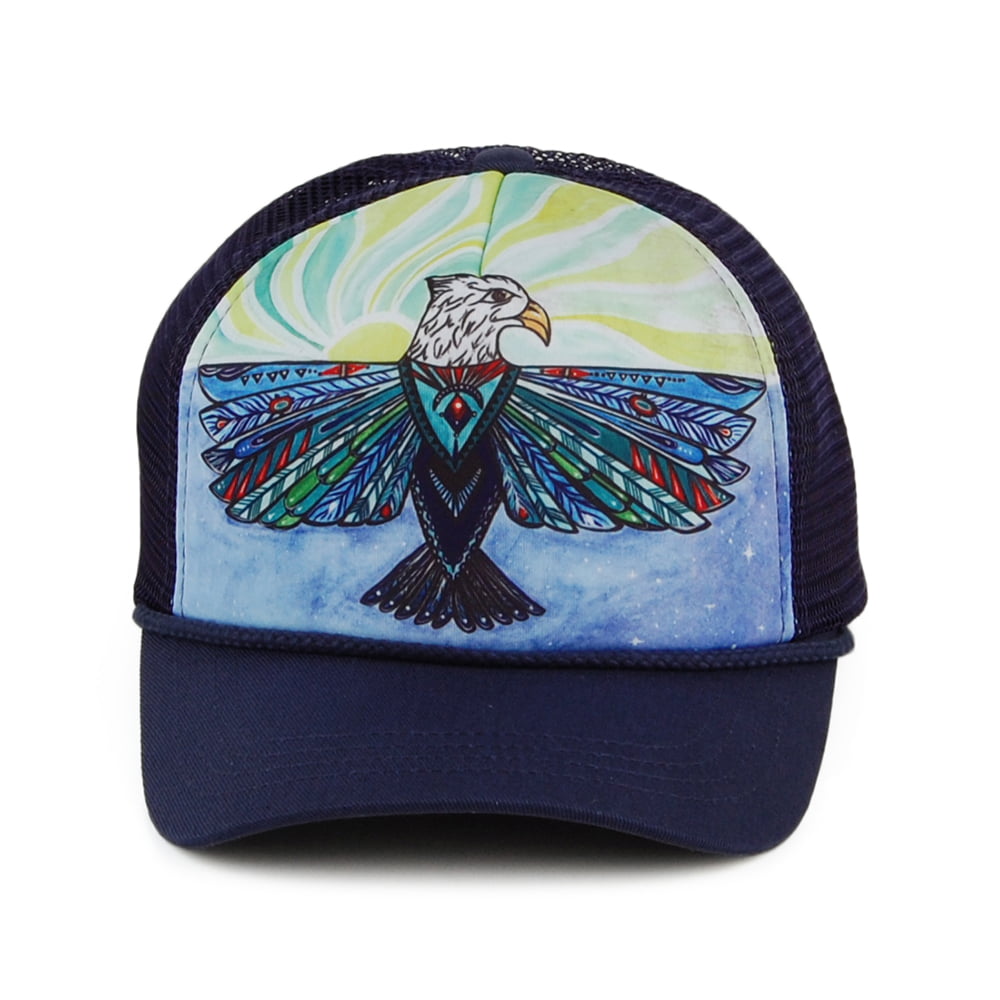 Casquette Trucker Artist Series Soaring Eagle bleu marine mélangé SUNDAY AFTERNOONS