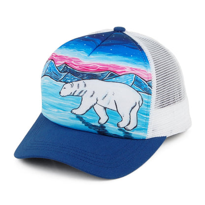 Casquette Trucker Artist Series Polar Bear bleu marine mélangé SUNDAY AFTERNOONS