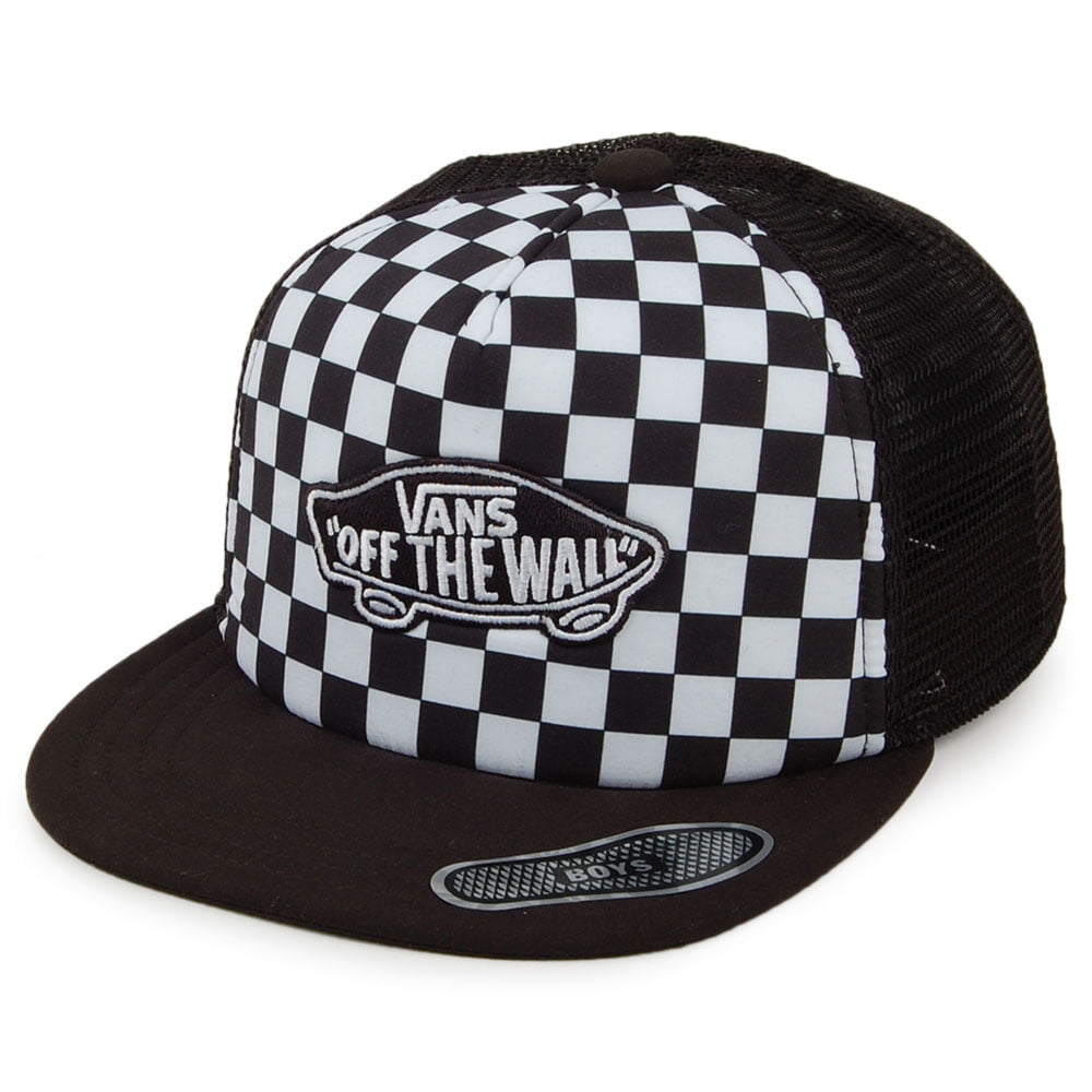 Casquette Trucker Enfant Classic Patch Checkerboard noir-blanc VANS