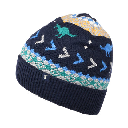 Bonnet Enfant Toasty Dinosaur bleu marine JOULES