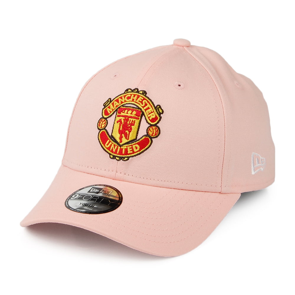 Casquette Enfant en Coton 9FORTY Manchester United rose NEW ERA