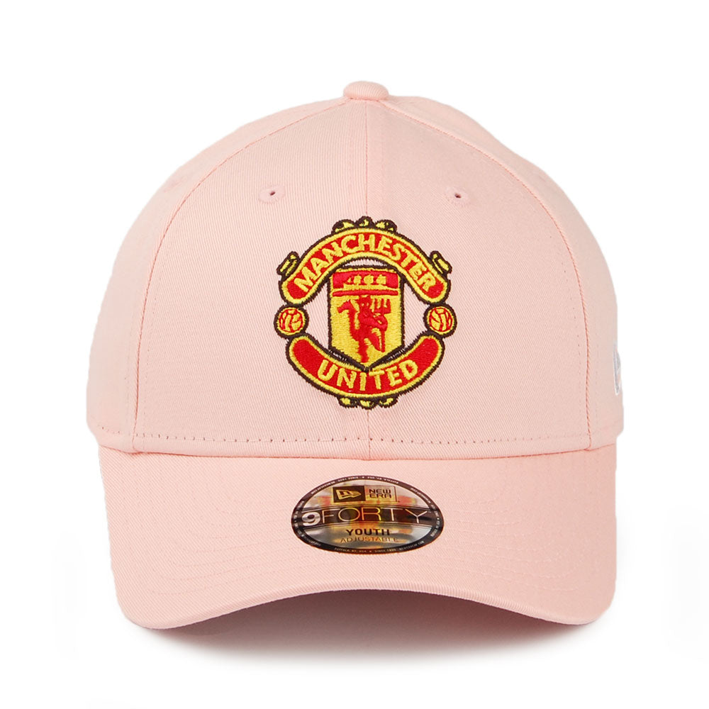 Casquette Enfant en Coton 9FORTY Manchester United rose NEW ERA