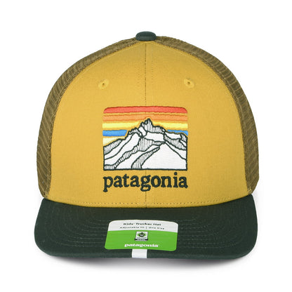 Casquette Trucker Enfant en Coton Bio Line Logo Ridge blé PATAGONIA
