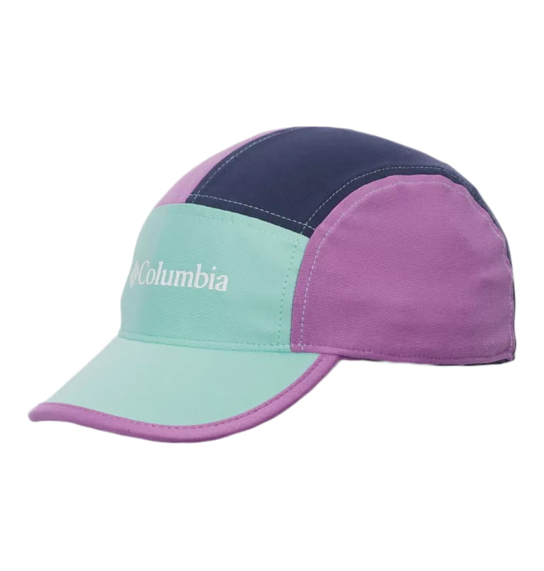 Casquette Saharienne Enfant Cachalot II menthe-violet-bleu marine COLUMBIA