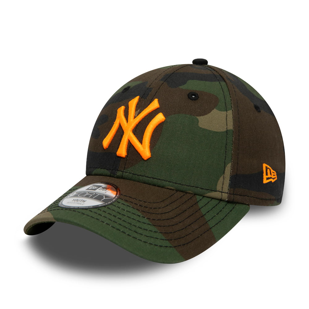 Casquette Enfant 9FORTY MLB Camo Essential New York Yankees camo-orange NEW ERA