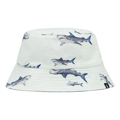 Chapeau Bob Enfant Réversible Brit Sharks vert clair JOULES