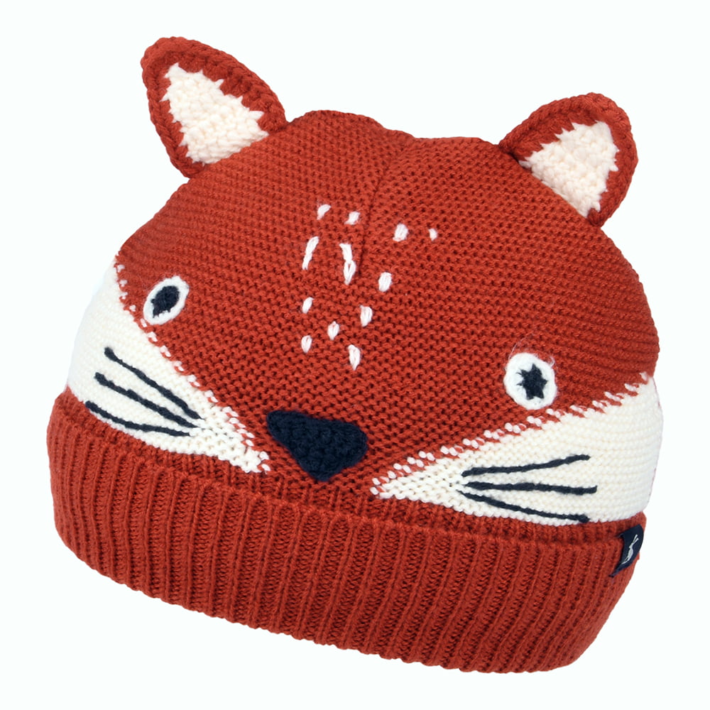 Bonnet Enfant Renard rouge-crème JOULES