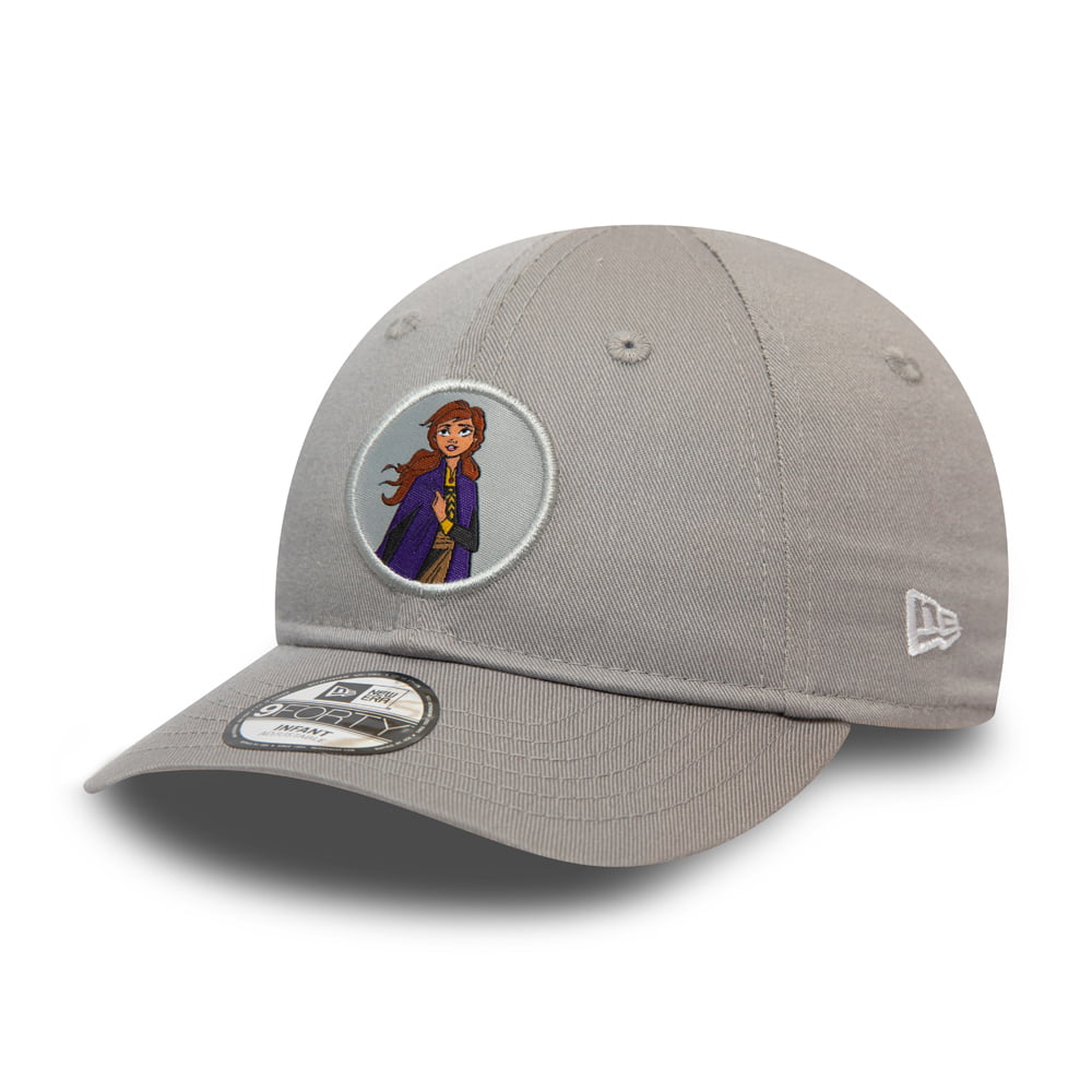 Casquette Bébé 9FORTY Disney Reine Des Neiges Logo Anna gris NEW ERA