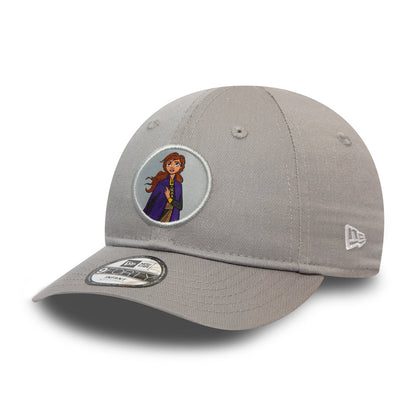 Casquette Bébé 9FORTY Disney Reine Des Neiges Logo Anna gris NEW ERA