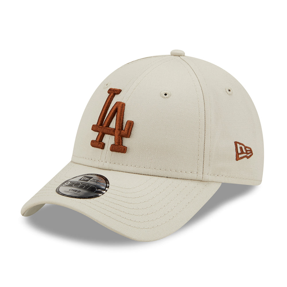 Casquette Enfant 9FORTY MLB League Essential L.A. Dodgers pierre-caramel NEW ERA