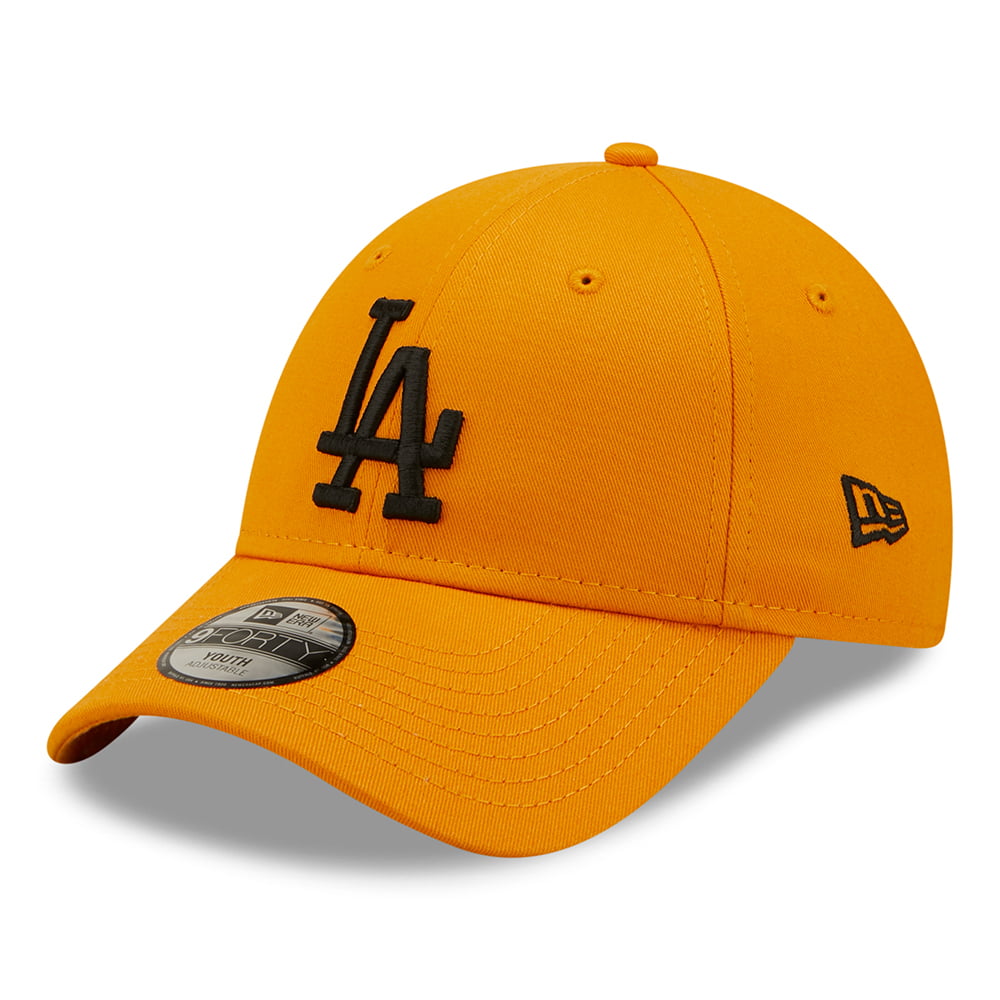 Casquette Enfant 9FORTY MLB League Essential L.A. Dodgers orange-noir NEW ERA