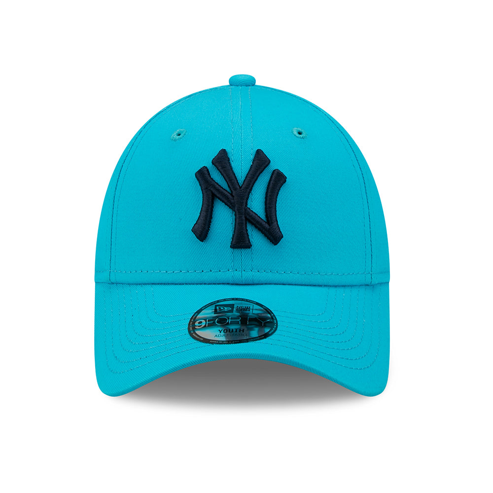 Casquette Enfant 9FORTY MLB League Essential New York Yankees turquoise-bleu marine NEW ERA