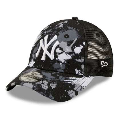 Casquette Trucker Enfant 9FORTY MLB Print New York Yankees noir-blanc NEW ERA