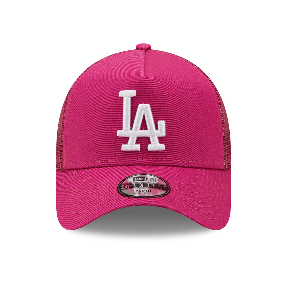 Casquette Trucker Enfant A-Frame 9FORTY MLB Tonal Mesh L.A. Dodgers rose NEW ERA