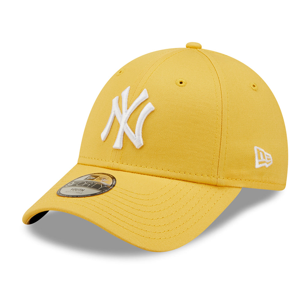 Casquette Enfant 9FORTY MLB League Essential New York Yankees jaune-blanc NEW ERA