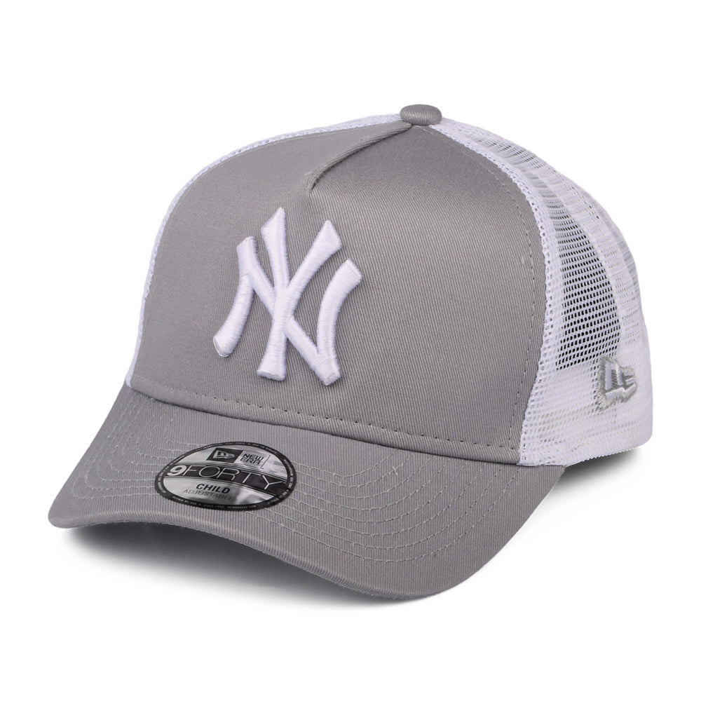 Casquette Trucker Enfant A-Frame 9FORTY Essential New York Yankees graphite-blanc NEW ERA