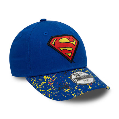 Casquette Enfant 9FORTY Paint Splat Superman bleu roi NEW ERA