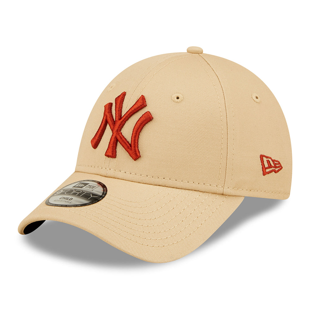 Casquette Enfant 9FORTY MLB League Essential New York Yankees avoine-orange NEW ERA