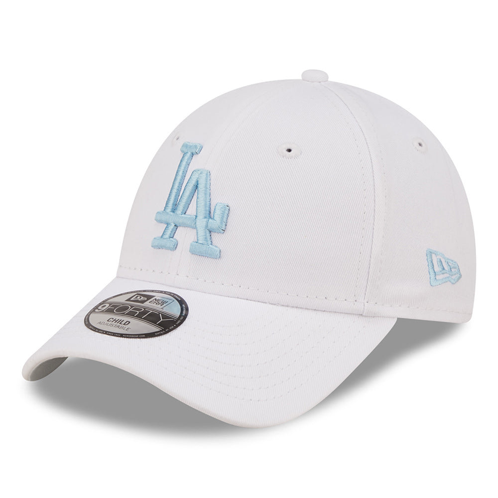 Casquette Enfant 9FORTY MLB League Essential L.A. Dodgers blanc-bleu clair NEW ERA