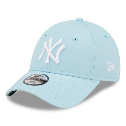 Casquette Enfant 9FORTY MLB League Essential New York Yankees bleu clair-blanc NEW ERA