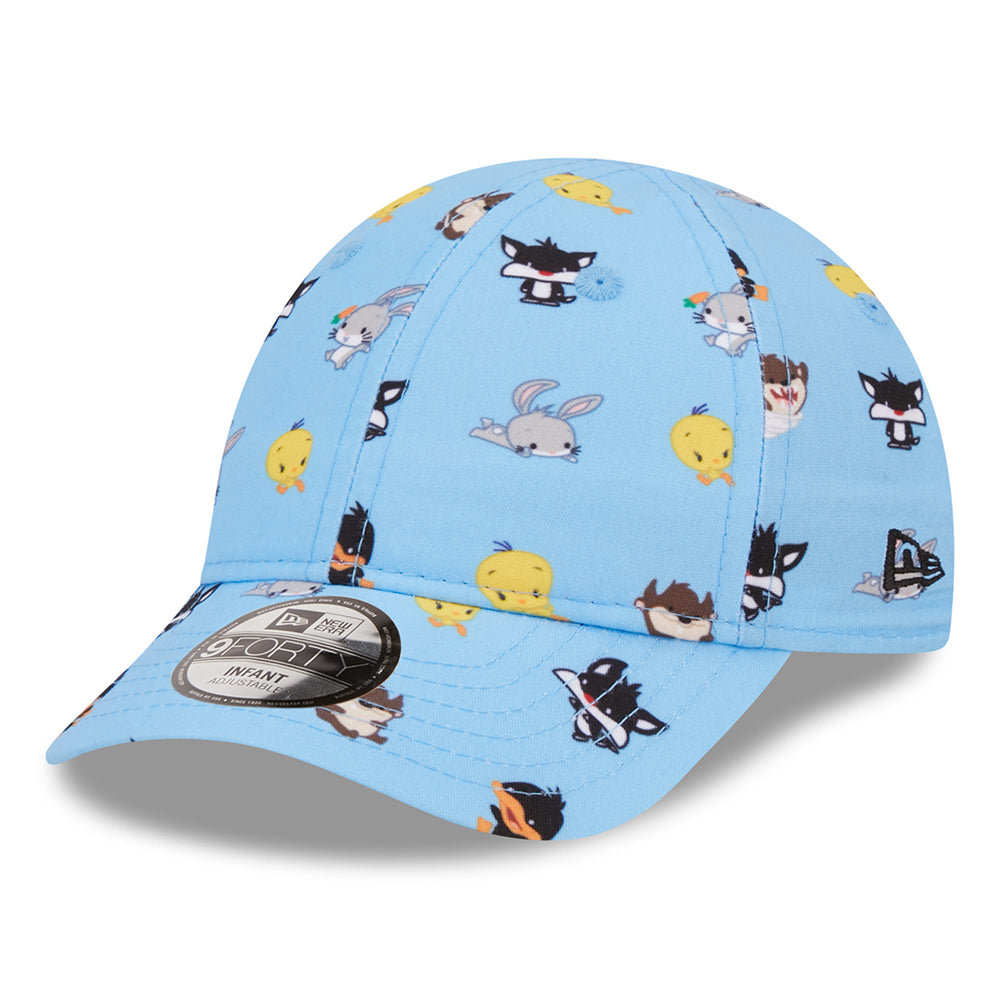 Casquette Bébé 9FORTY Looney Tunes AOP Multi Personnages bleu ciel NEW ERA