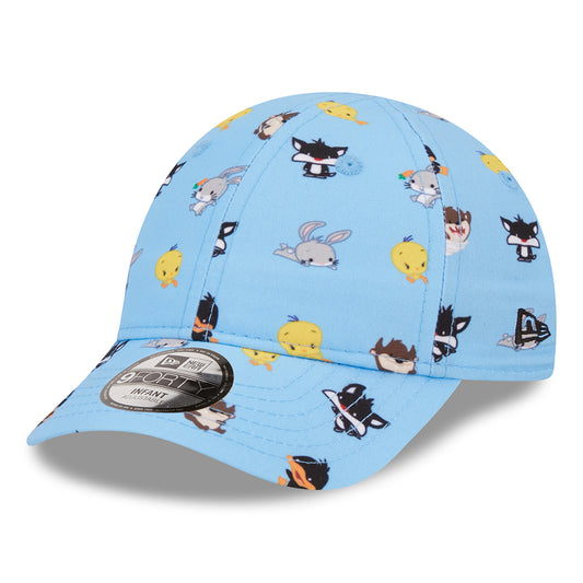 Casquette Bébé 9FORTY Looney Tunes AOP Multi Personnages bleu ciel NEW ERA