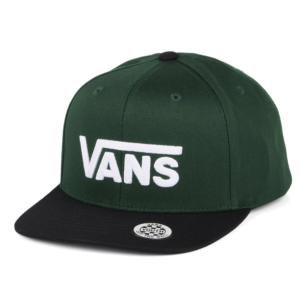Casquette Snapback Enfant Drop V II forêt-noir-blanc VANS