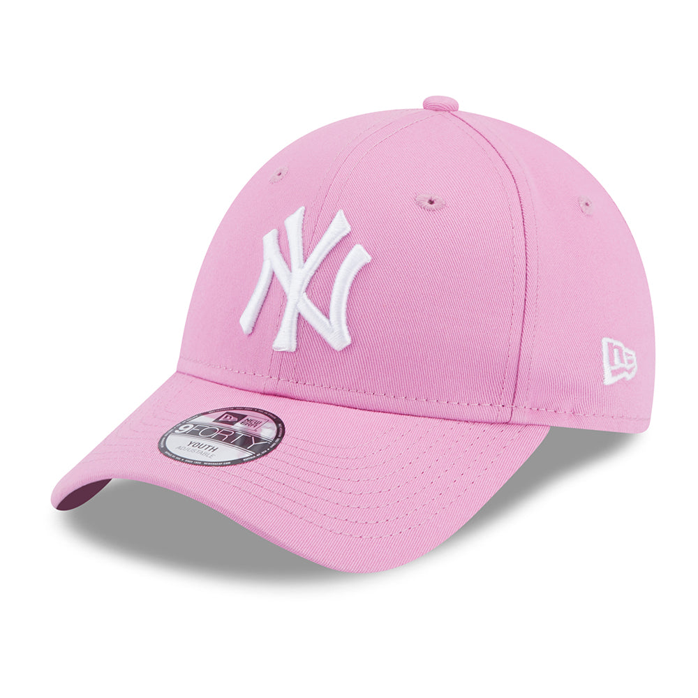Casquette Enfant 9FORTY MLB League Essential New York Yankees rose-blanc NEW ERA