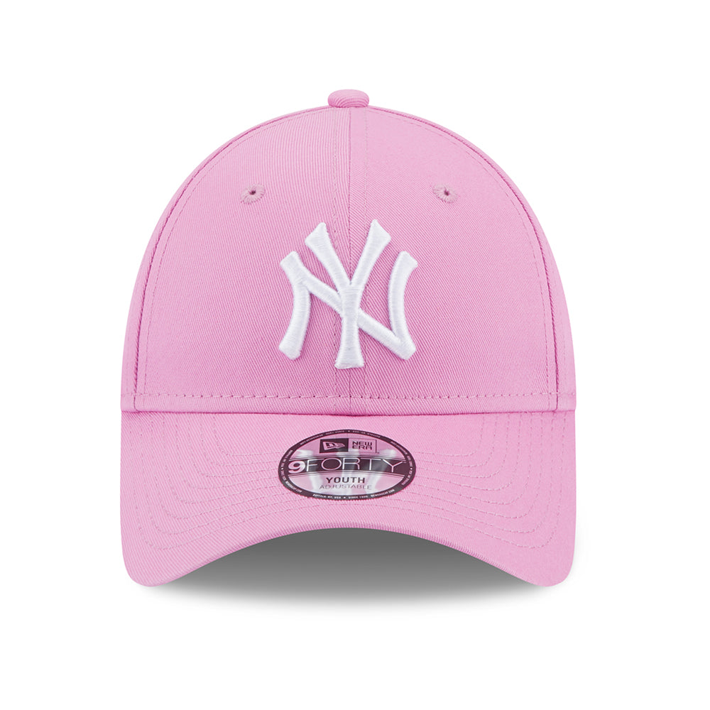 Casquette Enfant 9FORTY MLB League Essential New York Yankees rose-blanc NEW ERA