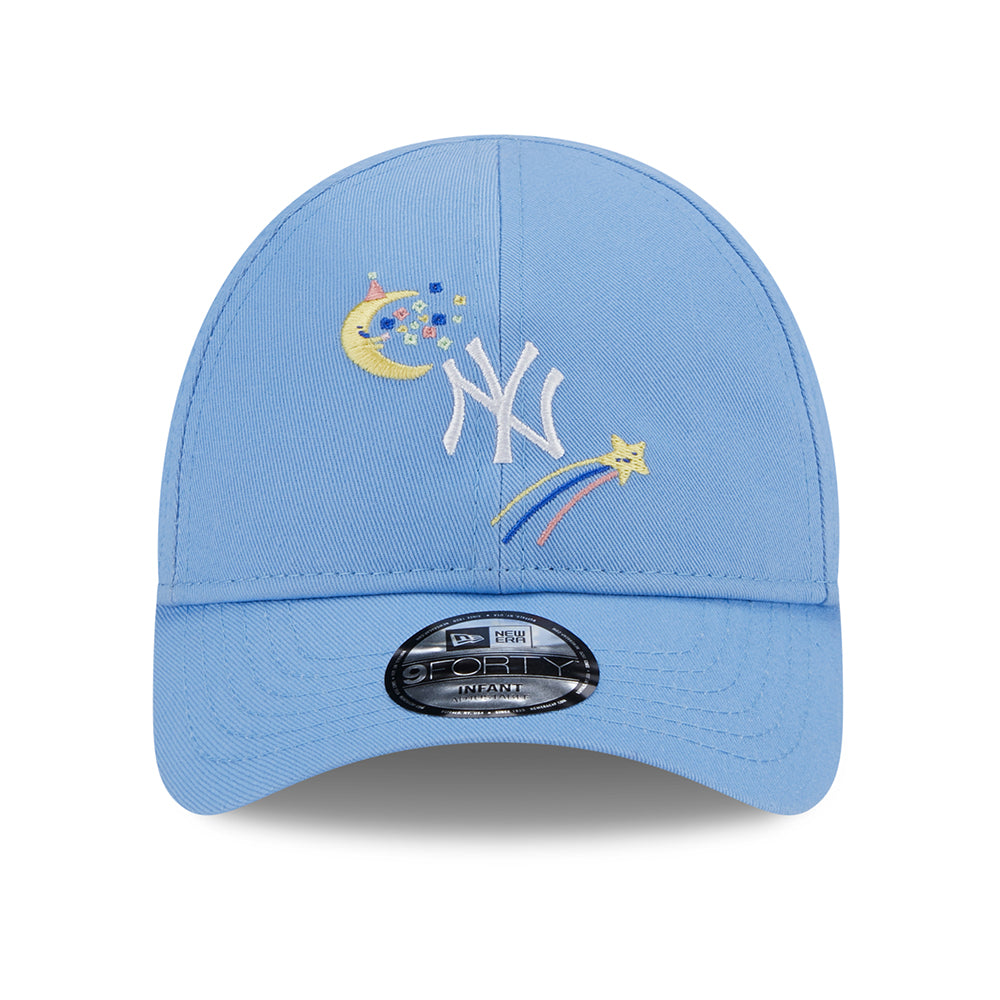 Casquette Bébé 9FORTY MLB Starry New York Yankees bleu ciel NEW ERA