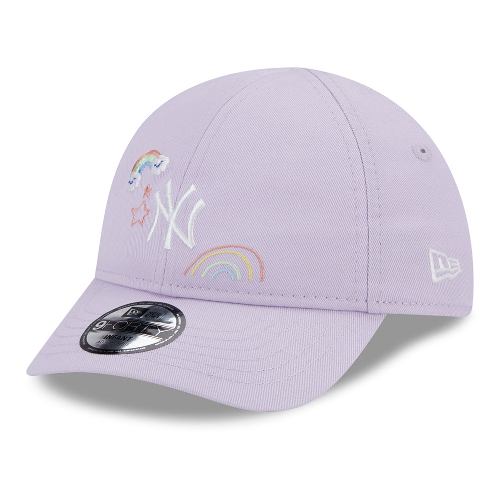 Casquette Bébé 9FORTY MLB Starry New York Yankees lavande NEW ERA