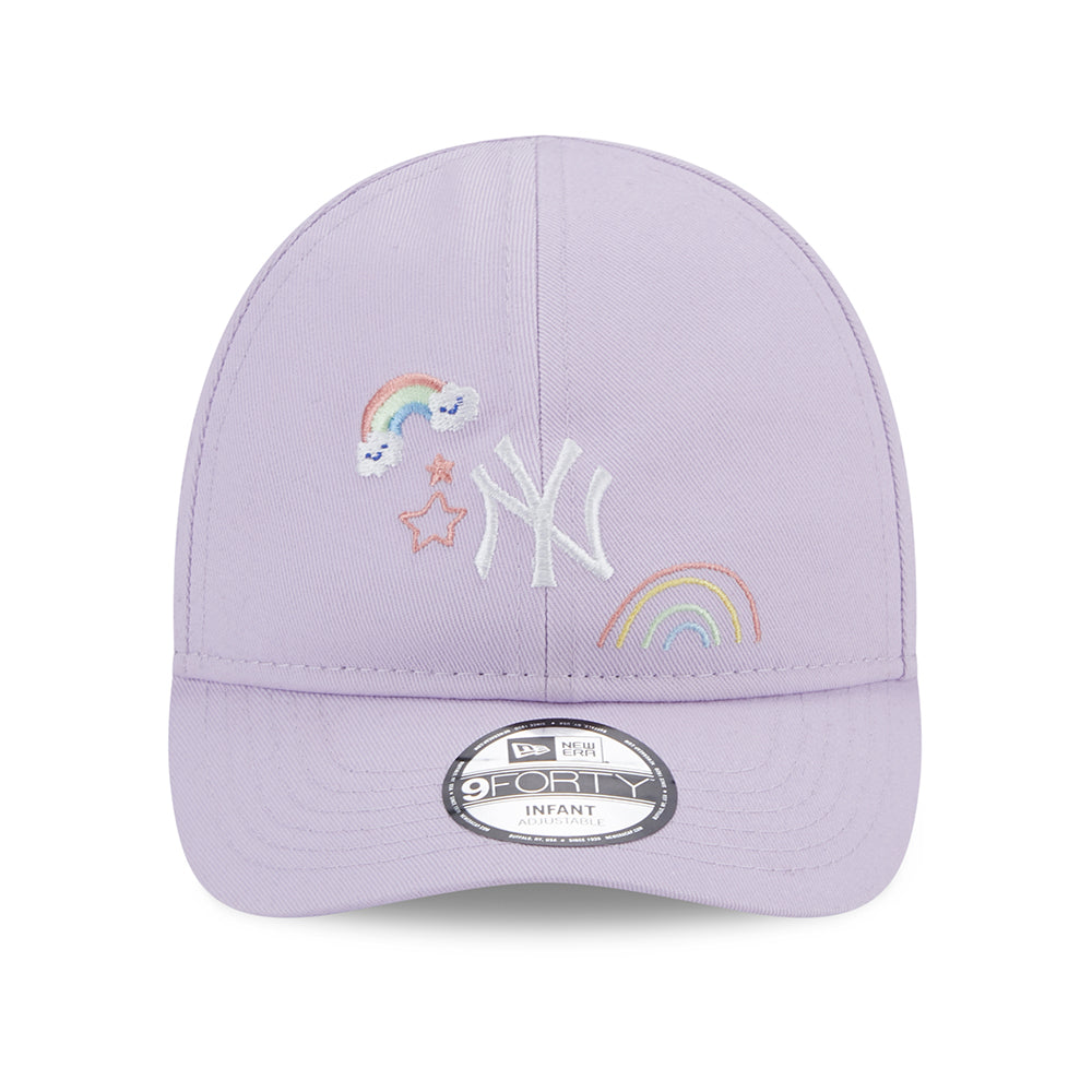 Casquette Bébé 9FORTY MLB Starry New York Yankees lavande NEW ERA
