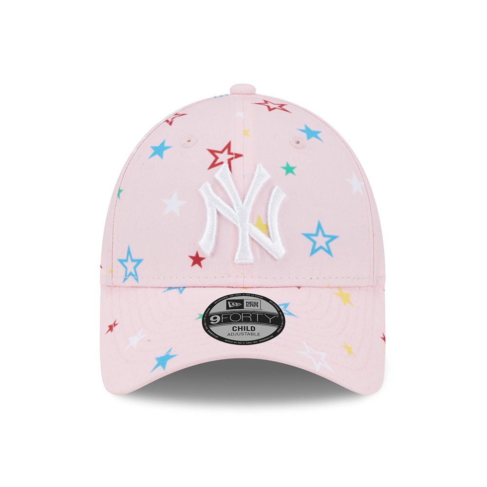 Casquette Enfant 9FORTY MLB Star AOP New York Yankees rose-blanc NEW ERA