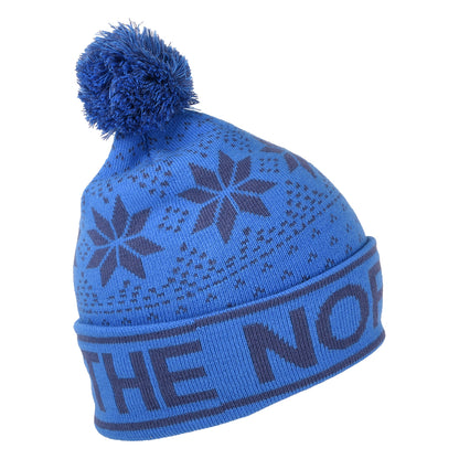 Bonnet à Pompon Enfant Ski Tuke bleu THE NORTH FACE