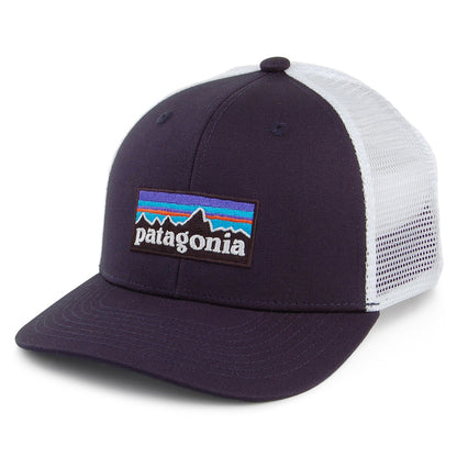 Casquette Trucker Enfant en Coton Bio P-6 Logo bleu marine-blanc PATAGONIA
