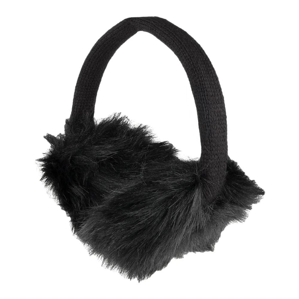 Cache-Oreilles en Fausse Fourrure noir VILLAGE HATS