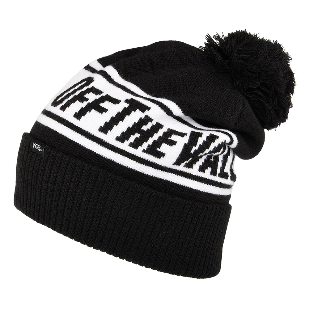 Bonnet à Pompon Off The Wall noir-blanc VANS